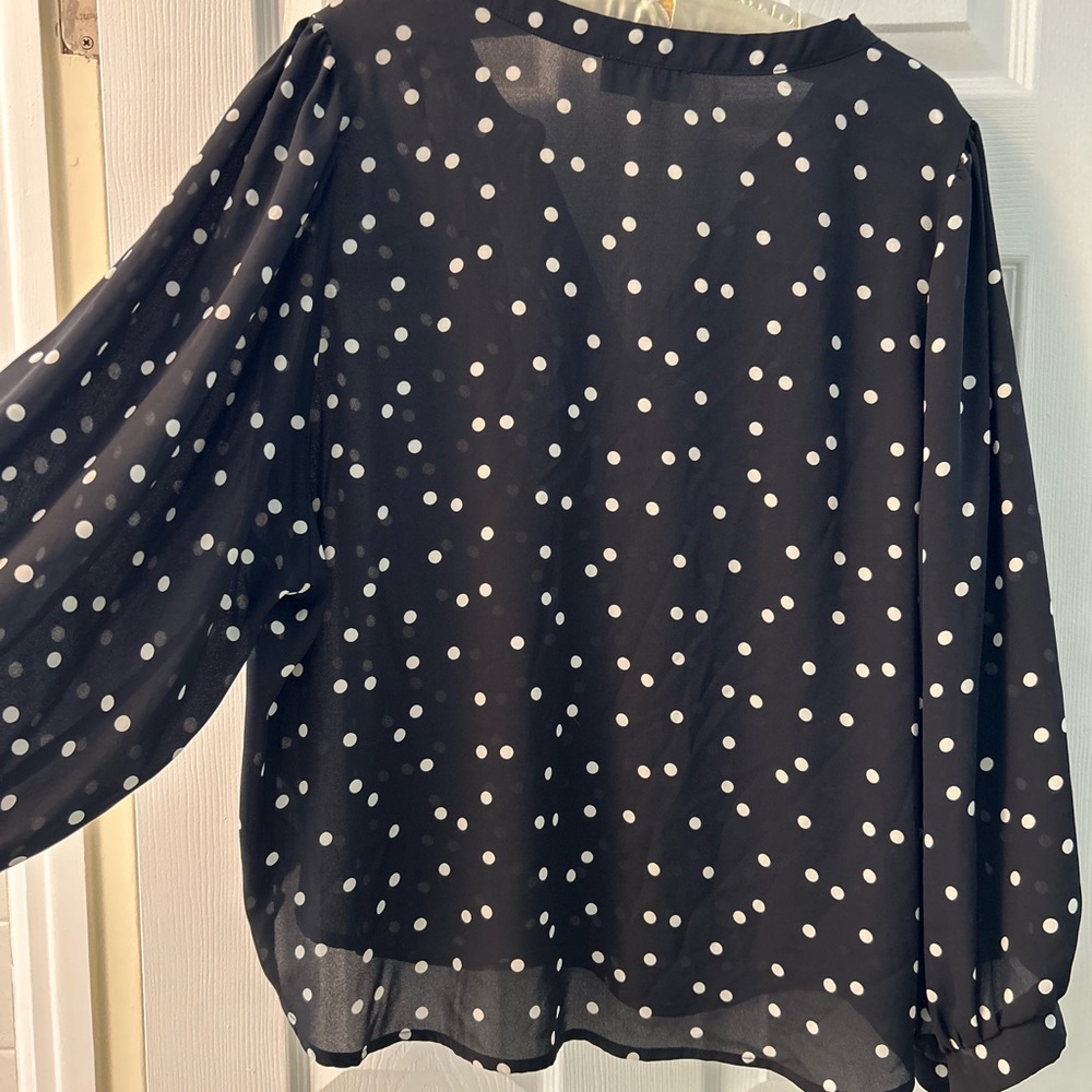 Gibson + Latimer Poka Dot Blouse